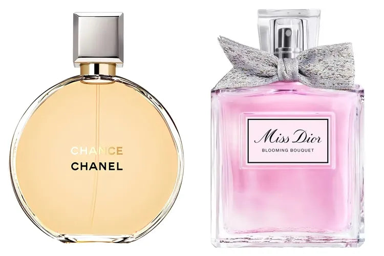 Chanel Chance vs Miss Dior Blooming Bouquet: Çiçeklerin Zarafet Düellosu