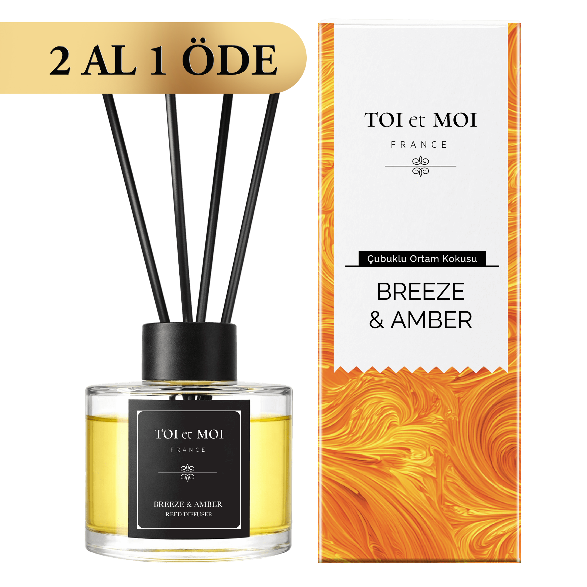 Breeze Amber Çubuklu Oda Kokusu 100 ML