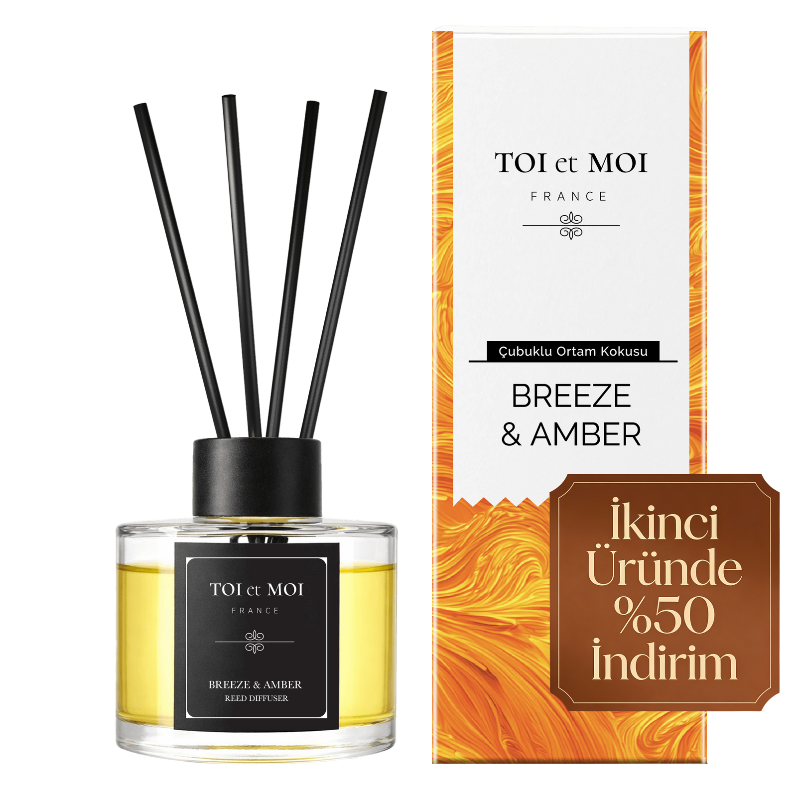 Breeze Amber Çubuklu Oda Kokusu 100 ML